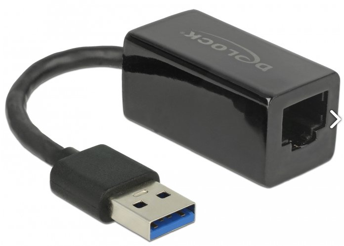 Delock Netzwerkadapter - USB 3.1 Gen 1 - Gigabit Ethernet x 1 - Schwarz