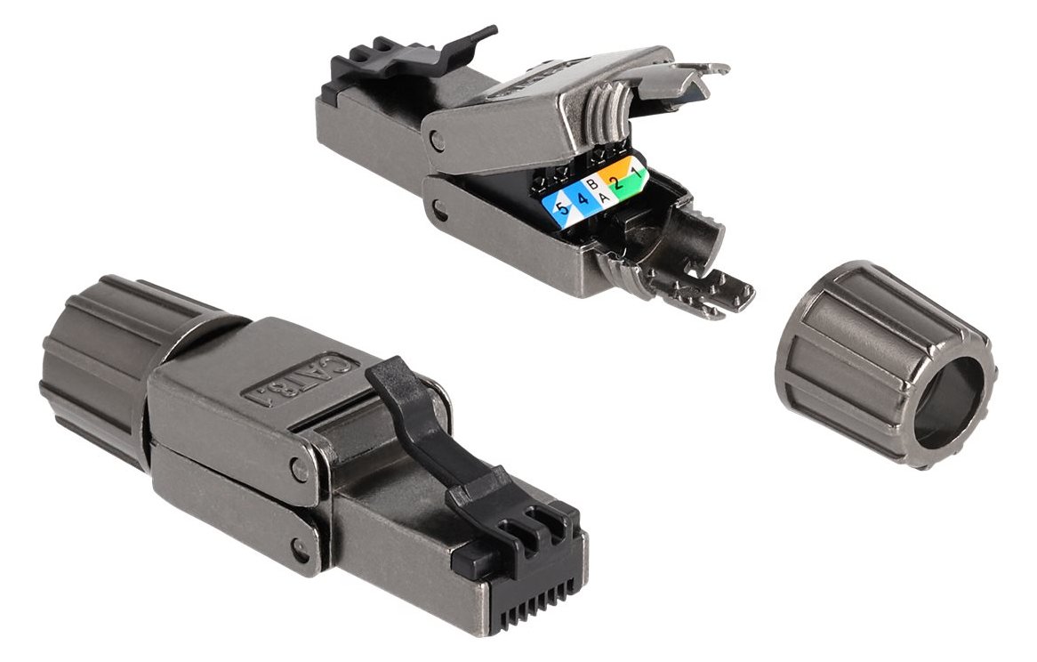 Delock Netzwerkanschluss - RJ-45 (M) - STP