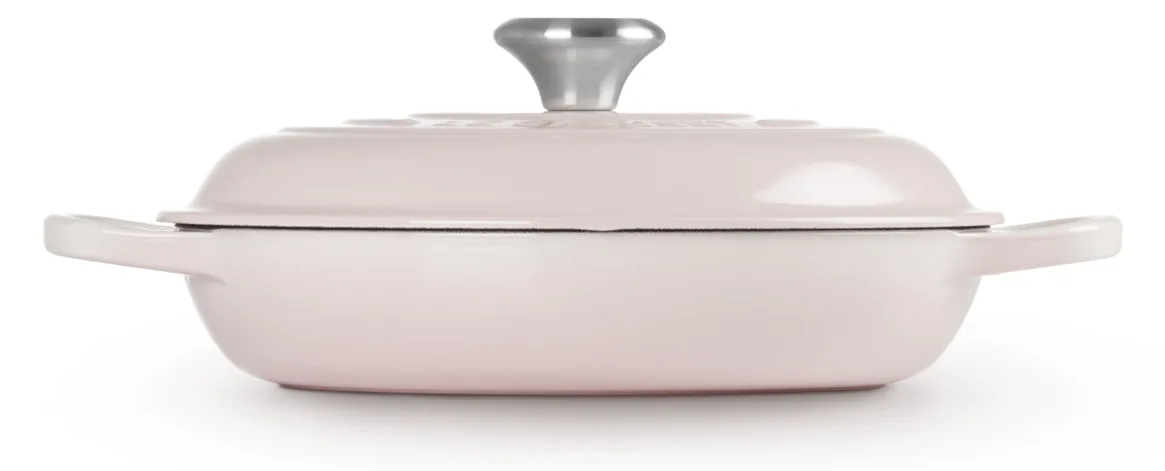 Le Creuset 21180267774430 - Auflaufform - Oval - Eisenguss - Keramik - Gas - Induktion - Pink - Shell Pink, Ansicht 3