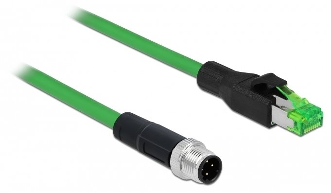 Delock Netzwerkkabel - M12 (4-polig) (M) zu RJ-45 (M)