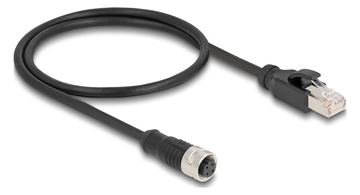 Delock Netzwerkkabel - M12 (4-polig) (W) zu RJ-45 (M) von LumaTech