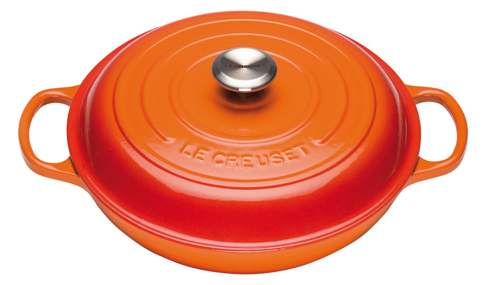 Le Creuset 21180300902430 - Rund - Orange - 180 °C - 3,2 l - Keramik - Gas - Halogen - Induktion - Edelstahl