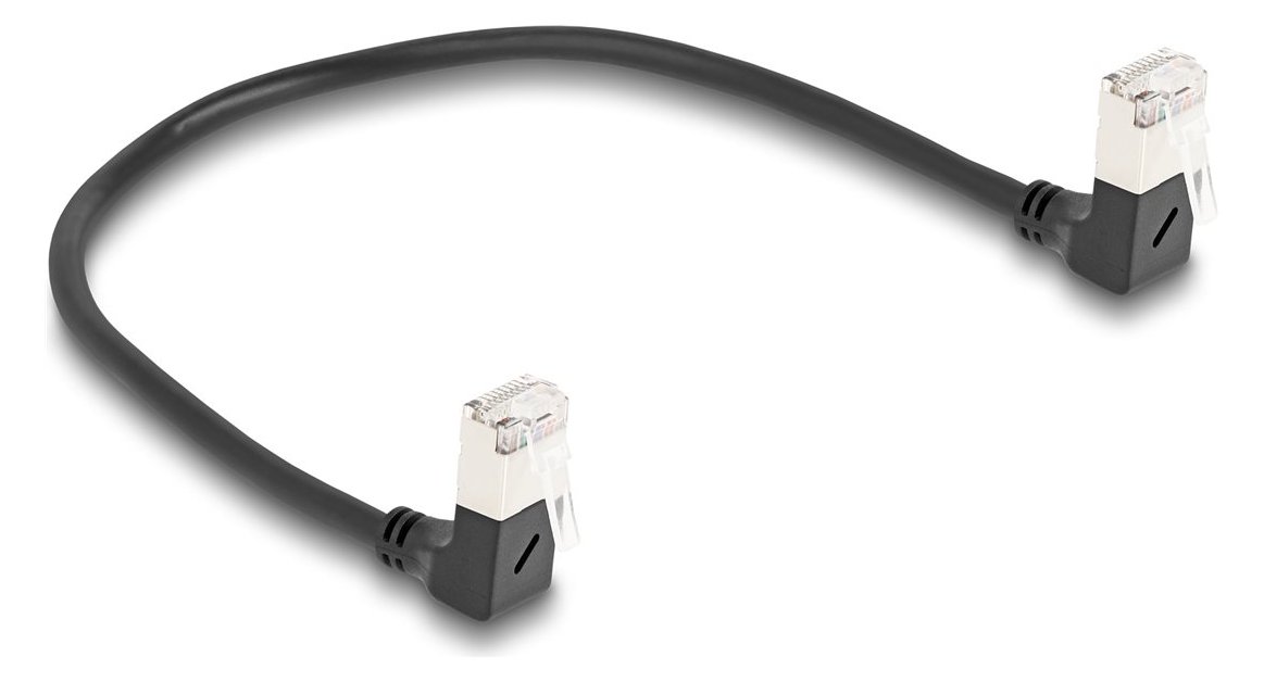 Delock Netzwerkkabel - RJ-45 (M) nach unten abgewinkelt zu RJ-45 (M)