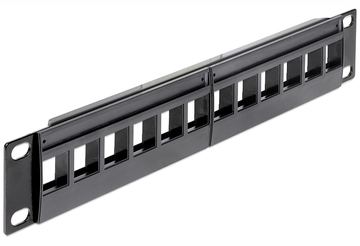 Delock Patch Panel - Schwarz - 1U - 25.4 cm (10) von LumaTech