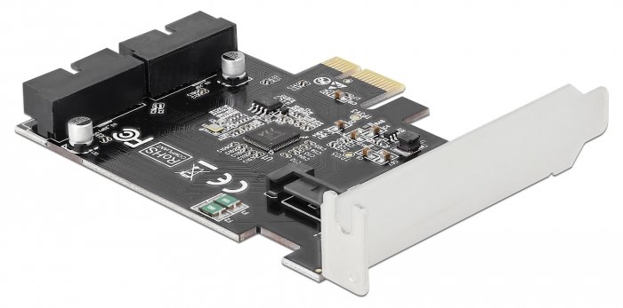 Delock PCI Express Card to 2 x internal USB 3.0 Pin Header - USB-Adapter - PCIe 2.0 - USB 3.0 (intern)