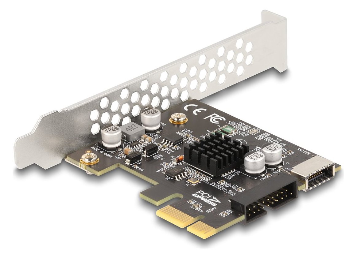Delock PCI Express x1 Karte zu 1 x intern USB 5 Gbps Typ-E Key A und 1 19 Pin - PCI-Express