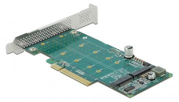 Delock PCI Express x8 Card to 2 x internal NVMe M.2 Key M von LumaTech