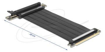 Delock Riser Karte PCI Express 4.0 x16 Stecker zu Slot 90° gewinkelt mit Kabel 30 cm von LumaTech