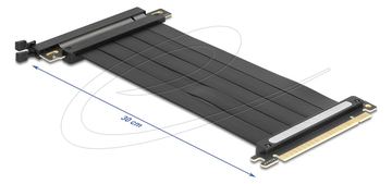 Delock Riser Karte PCI Express 4.0 x16 Stecker zu x16 Slot mit Kabel 30 cm von LumaTech