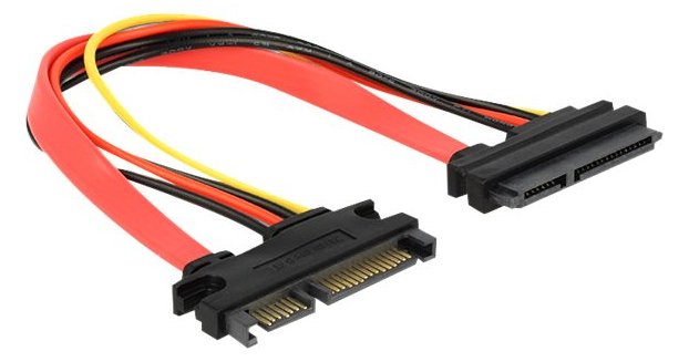 Delock SATA-Verlängerungskabel - Serial ATA 150/300/600 - SATA Combo (M)