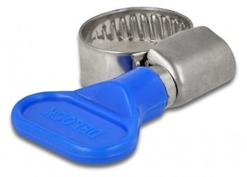 Delock Schlauchschelle - geeignet für 10 - 16 mm Schlauch - Blau (Packung mit 10) von LumaTech
