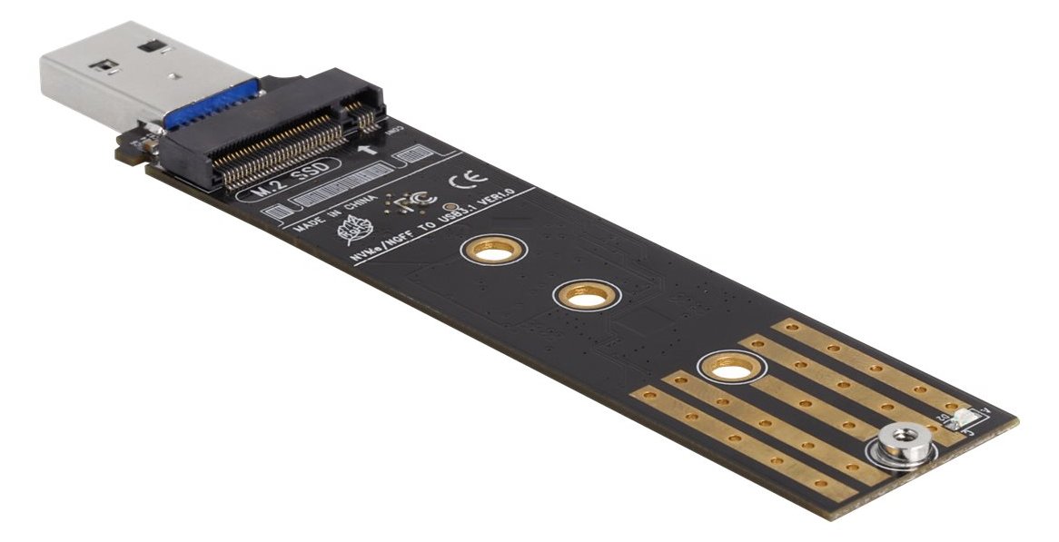 Delock Schnittstellenadapter - M.2 - M.2 Card (PCIe NVMe & SATA)