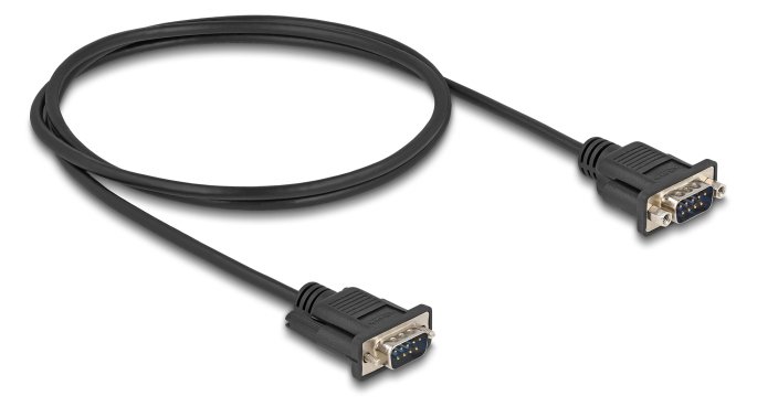 Delock Seriell Kabel RS-232 D-Sub9 Stecker zu 1 m - Kabel - Digital/Daten