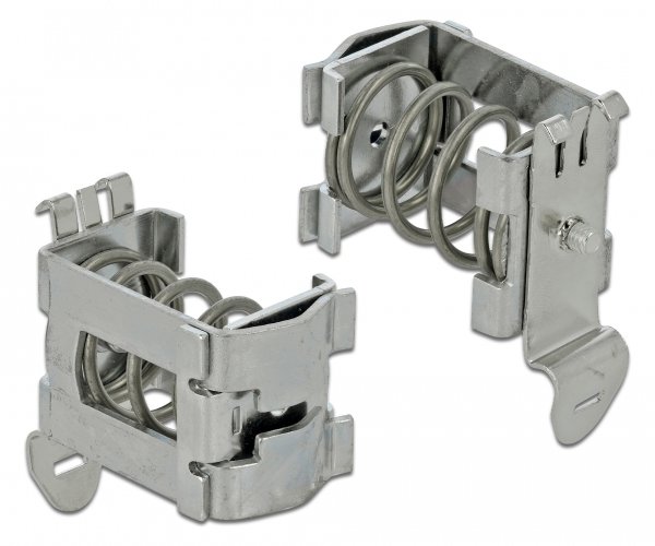 Delock Shield Clamp - Kabelklammer - DIN schienenmontierbar