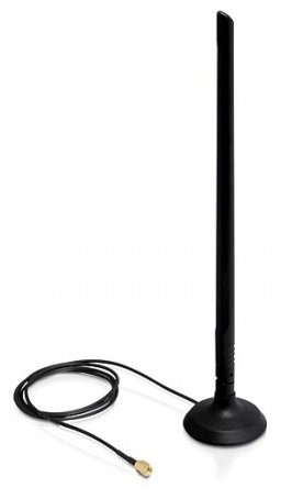 Delock SMA WLAN Antenna with Magnetic Stand and Flexible Joint 6.5 dBi