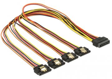 Delock Spannungsversorgungs-Verlängerungskabel - SATA-Stromstecker (M) von LumaTech
