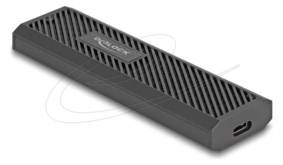 Delock Speichergehäuse - external, tool free - M.2 - M.2 Card (PCIe NVMe & SATA)