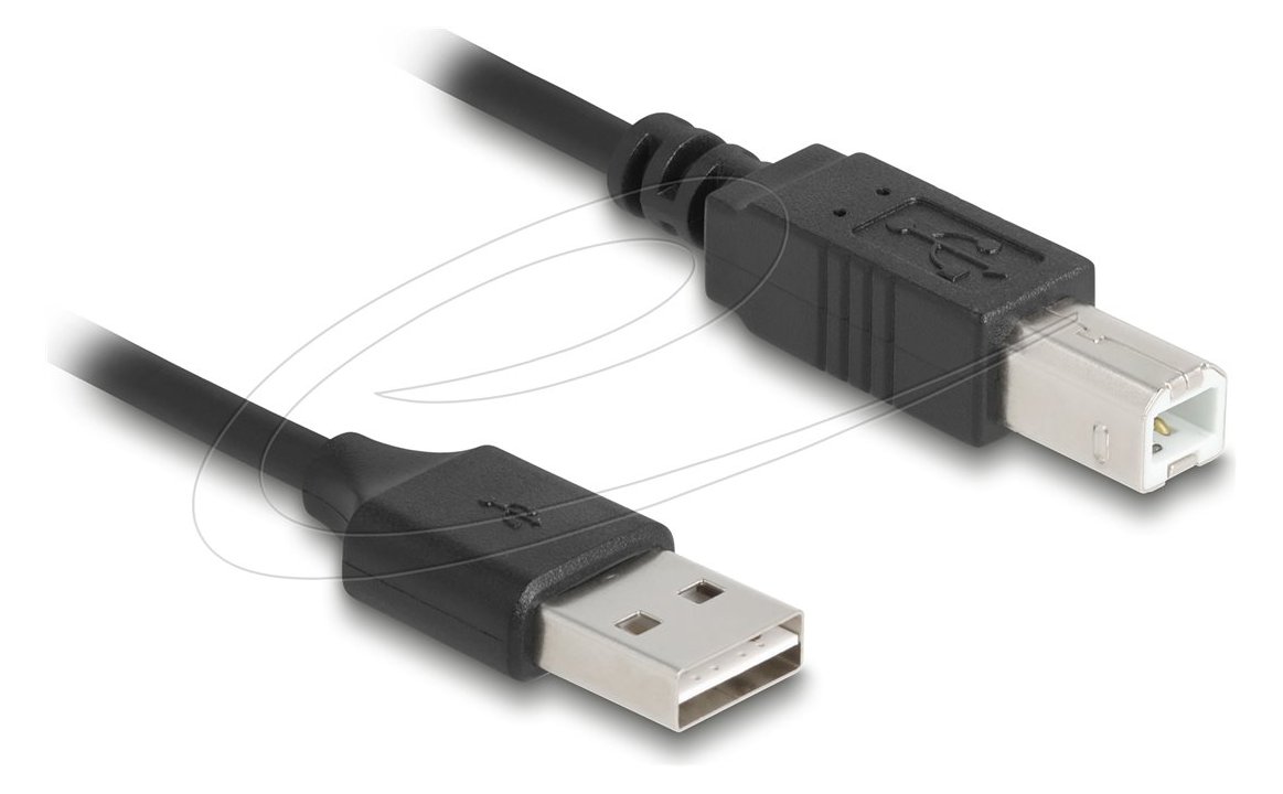 Delock Spiralkabel EASY-USB 2.0 Typ-A Stecker zu USB Typ-B 0.5 m bis 0.8 - Digital/Daten