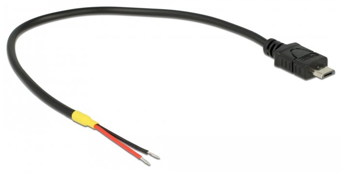 Delock Stromkabel - Mikro-USB Typ B (nur Strom) (M)
