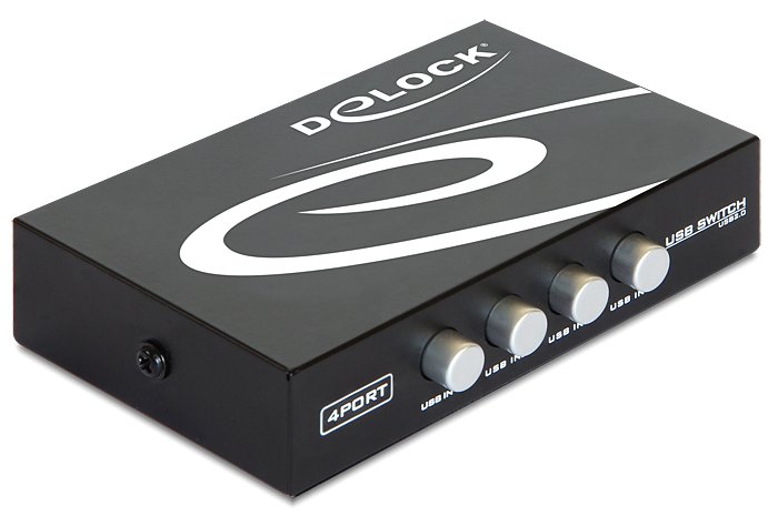 Delock Switch USB 2.0 4 port manual - USB-Umschalter für die gemeinsame Nutzung von Peripheriegeräten