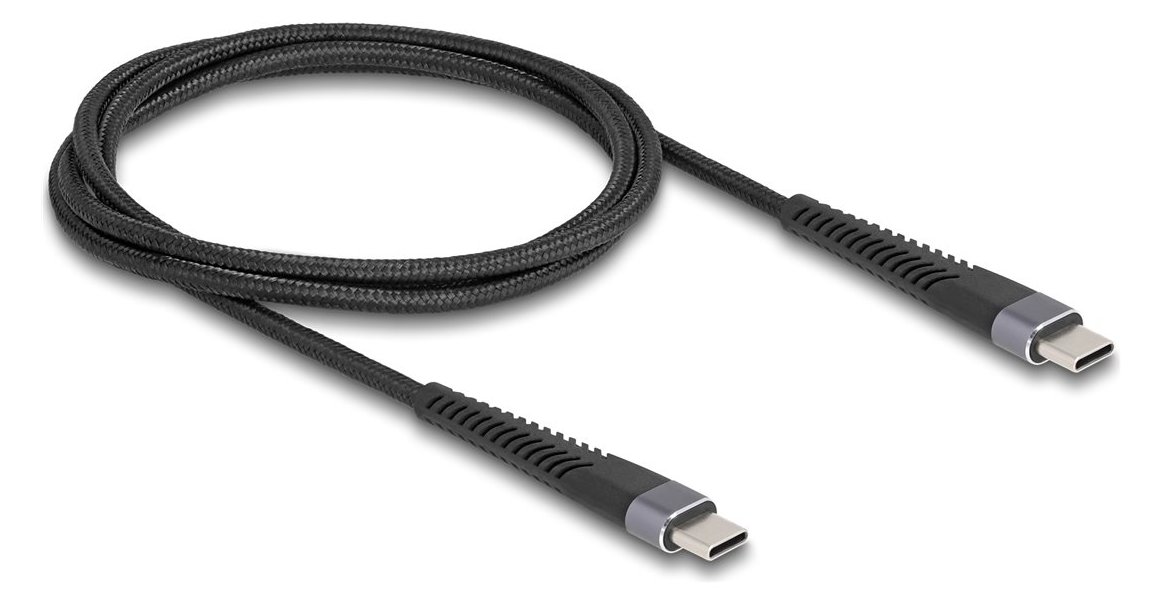 Delock USB 2.0 Kabel Type-C Stecker zu mit verlängertem Knickschutz 60 W 1 m - Kabel - Digital/Daten