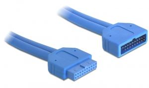Delock USB 3.0 Pin Header - USB-Verlängerungskabel - 19-poliger USB 3.0 Kopf (M) von LumaTech