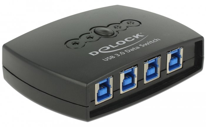 Delock USB 3.0 Sharing Switch 4 - 1 - USB-Umschalter für die gemeinsame Nutzung von Peripheriegeräten