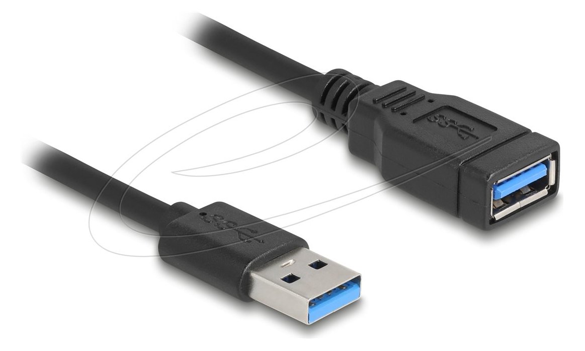 Delock USB 5 Gbps Spiralkabel Typ-A Stecker zu Buchse 0.4 m bis 0.6 - Digital/Daten