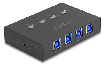Delock USB 5 Gbps Switch für 4 PC an 1 Gerät - Digital/Daten von LumaTech