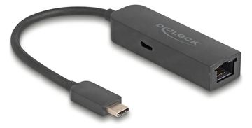 Delock USB Type-C Adapter zu 2.5 Gigabit LAN mit Power Delivery 100 Watt von LumaTech