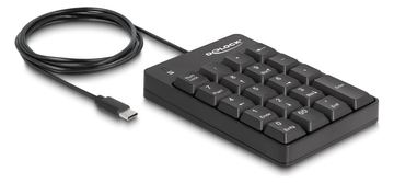 Delock USB Type-C Nummernblock 19 Tasten schwarz von LumaTech