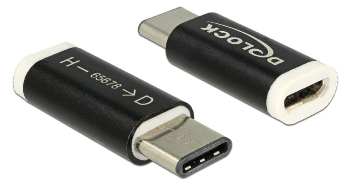 Delock USB-Adapter - USB-C (M) bis Micro-USB Typ B (W)