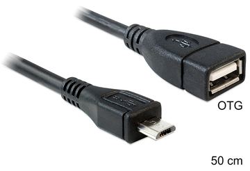 Delock USB-Kabel - Micro-USB Typ B (M) zu USB (W) von LumaTech