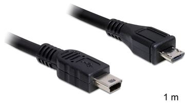 Delock USB-Kabel - mini-USB Typ B (M) zu Micro-USB Typ B (M) von LumaTech
