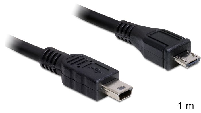 Delock USB-Kabel - mini-USB Typ B (M) zu Micro-USB Typ B (M)