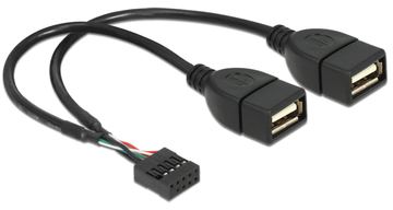 Delock USB-Kabel intern auf extern - USB (W) von LumaTech