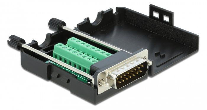 Delock VGA-Adapter - 15 pin D-Sub (DB-15) (M)