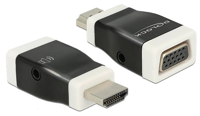 Delock Video- / Audio-Adapter - HDMI männlich zu HD-15 (VGA)