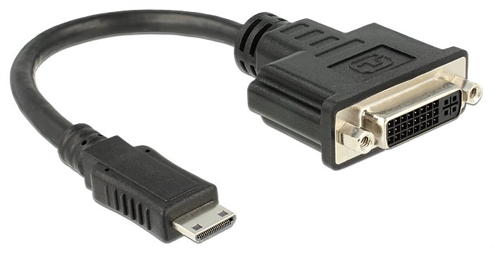 Delock Videoanschluß - mini HDMI (M) bis DVI-I (W)