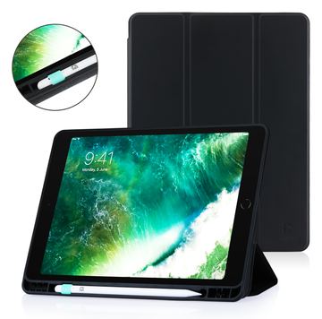 DEQSTER Slim Case 10.9 - für iPad 10te Gen. - Schutzhülle - mit Stifthalter, schlank, schmal, dünn, schwarz, Schutz von LumaTech