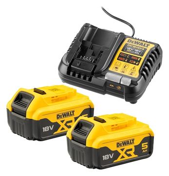 DeWalt DCB1104P2 XR Starterset 18V, 5.0Ah, Li-Ionen, 2 Akkus [10.0Ah] [180Wh] von LumaTech