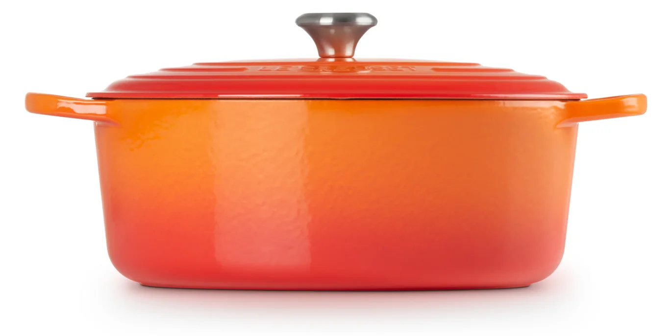 Le Creuset Signature - 7,5 l - Oval - Orange - Eisenguss - Emaille - Orange, Ansicht 3