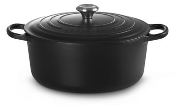 Le Creuset Signature - 8,1 l - Rund - Schwarz - Eisenguss - Emaille - Schwarz von LumaTech