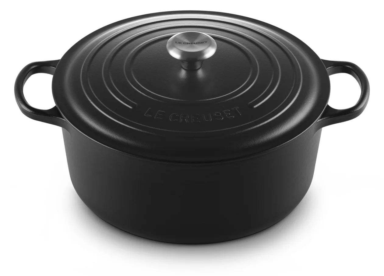 Le Creuset Signature - 8,1 l - Rund - Schwarz - Eisenguss - Emaille - Schwarz, Ansicht 2