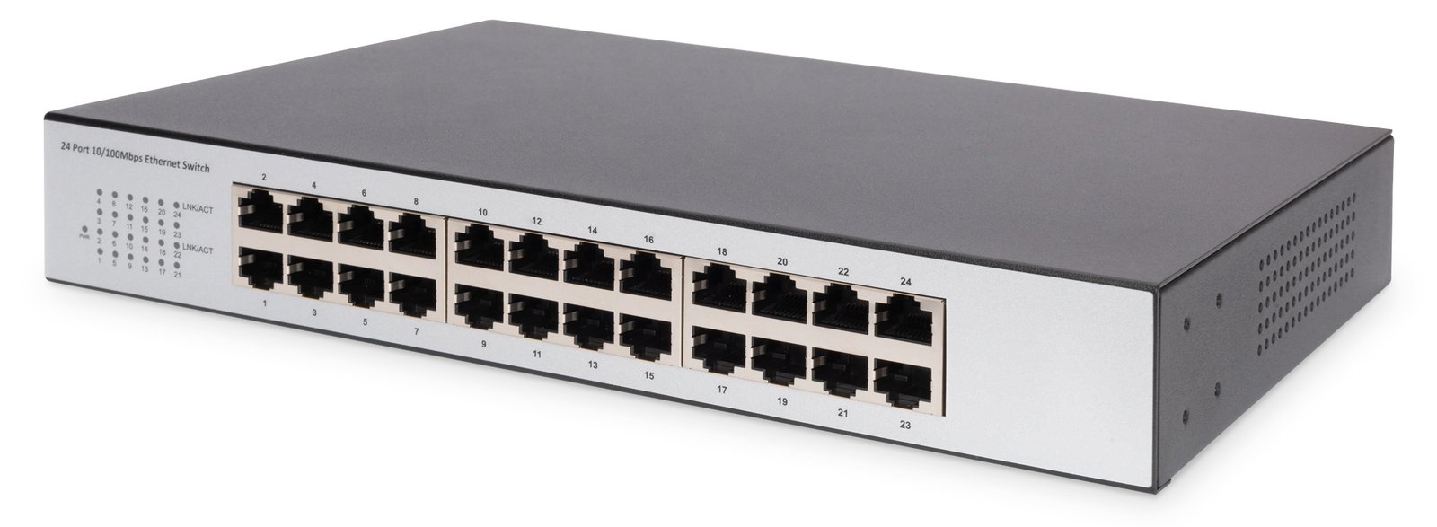 DIGITUS 24-Port Fast Ethernet Switch, Unmanaged