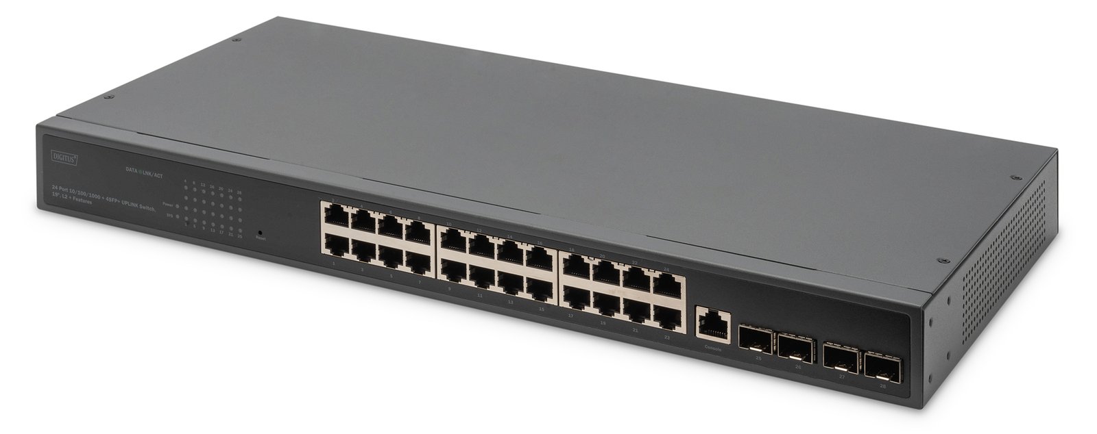 DIGITUS 24-Port GIGABIT SMART Switch - Switch - 1 Gbps