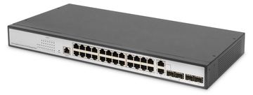 DIGITUS 24-Port Gigabit Switch, 19 Zoll, Managed, 2 Uplinks von LumaTech
