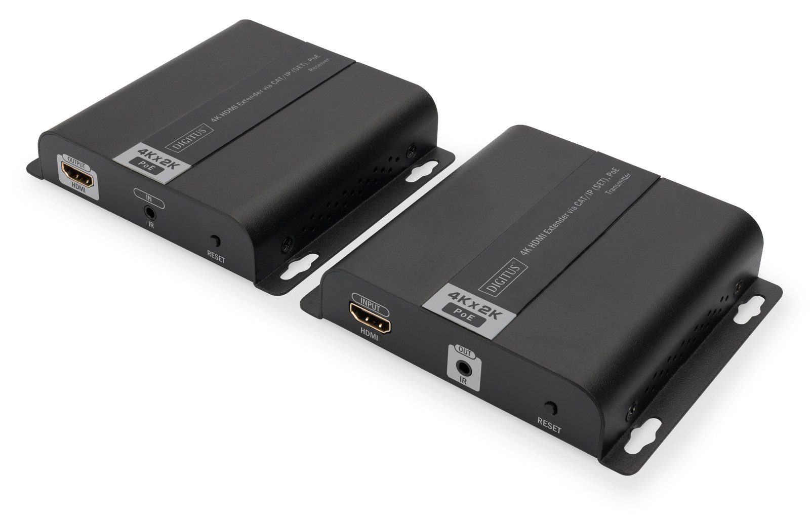 DIGITUS 4K HDMI Extender über CAT/IP (Set), PoE