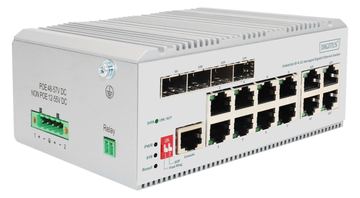 DIGITUS 8 Port Gigabit Ethernet Netzwerk Switch, Industrial, L2 managed, 4 SFP Uplink von LumaTech