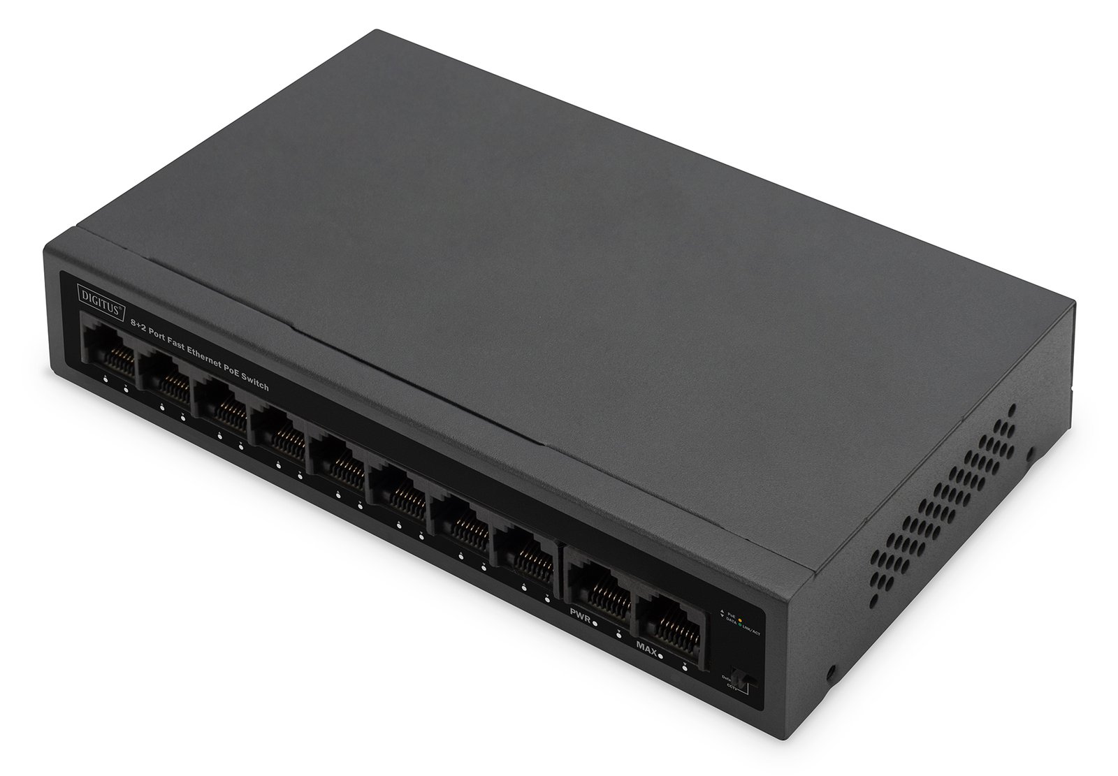 DIGITUS 8+2 Port FE PoE Switch
